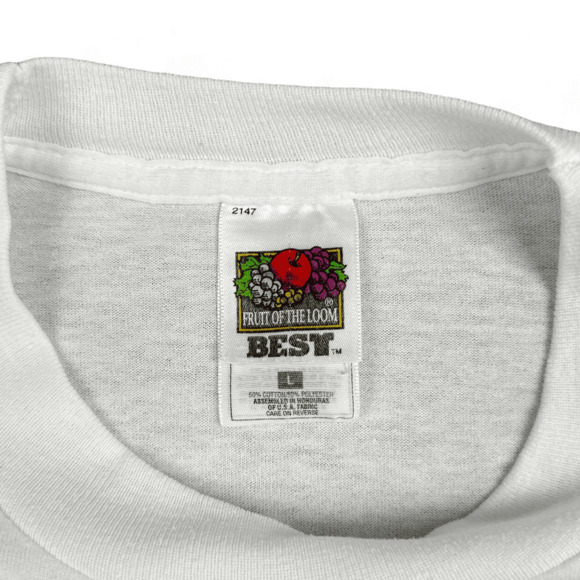 Vintage Food Pyramid Shirt Adult LARGE White Guide Healthy Eating Diet Fit 90s - Picture 3 of 5